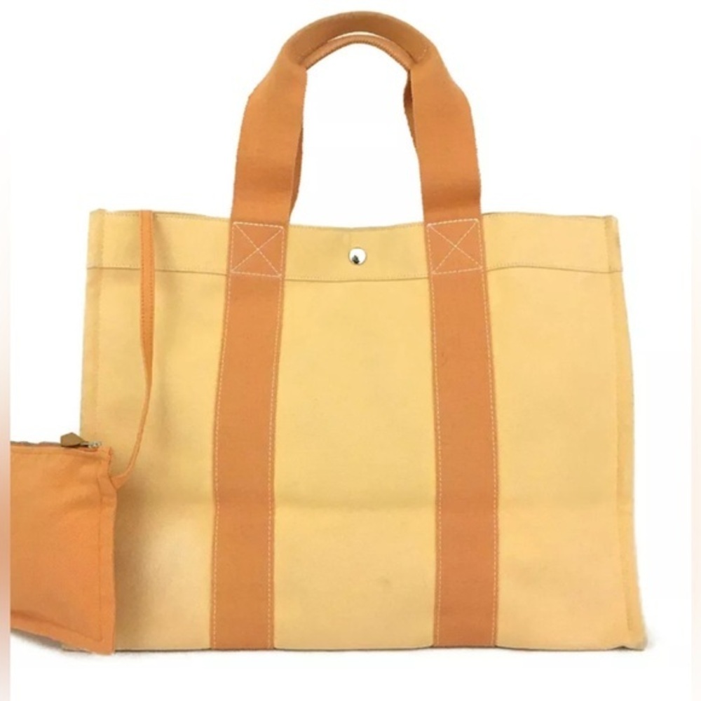 Hermès Bora Bora GM Tote Bag – Authentic Orange Canvas Luxury Tote With Pouch